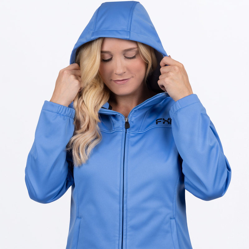Chargez l'image dans la visionneuse de la galerie, RidgeSoftshell_Jacket_W_TranquilBlue_242200-_4000_detail
