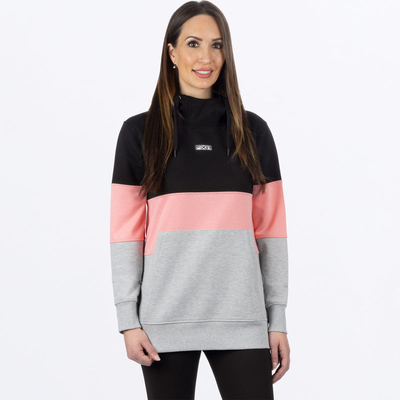 Chargez l'image dans la visionneuse de la galerie, Stripe_PO_Hoodie_W_BlackMutedMelon_241218-_1093_front
