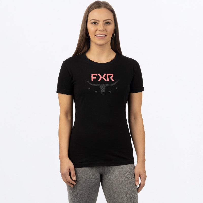 Chargez l'image dans la visionneuse de la galerie, Antler_Premium_T_Shirt_W_BlackMutedMelon_232230_1093_front
