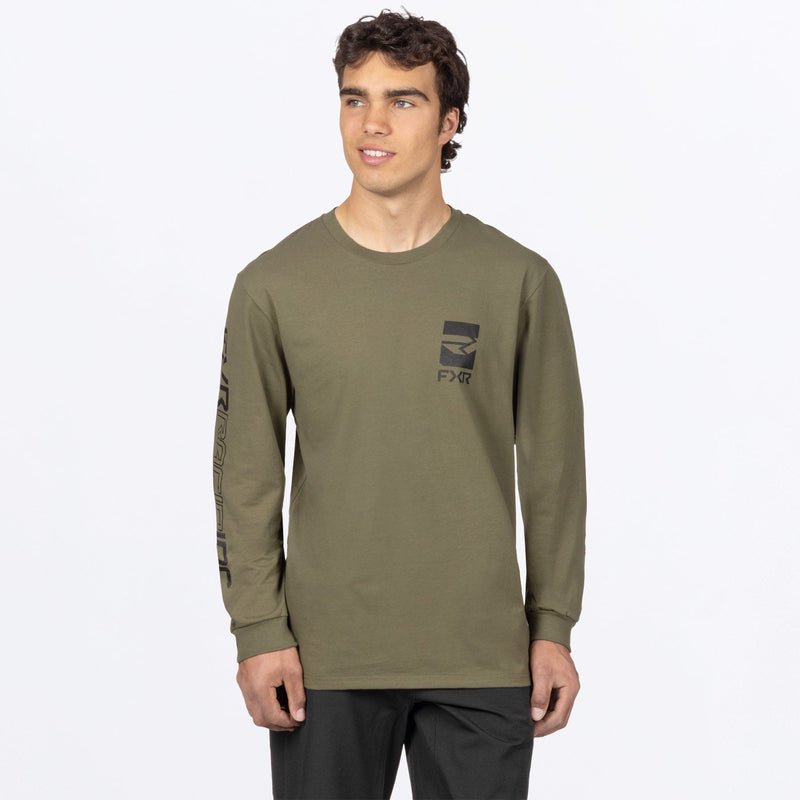Chargez l'image dans la visionneuse de la galerie, MVictoryPremium_Longsleeve_ArmyBlack_SKU_271300-_7510_Front
