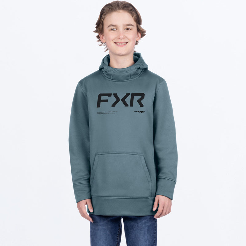 Chargez l'image dans la visionneuse de la galerie, YthHydrogenTechPO_Hoodie_Steel_SKU_261505-_0300_Front
