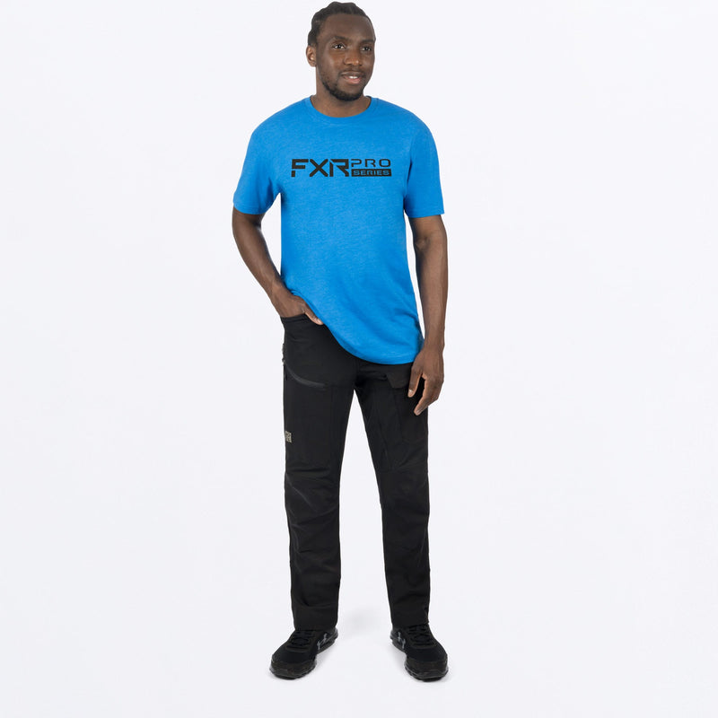 Chargez l'image dans la visionneuse de la galerie, ProSeries_Prem_Shirt_M_BlueHeatherBlack_241318_4110_fullbody
