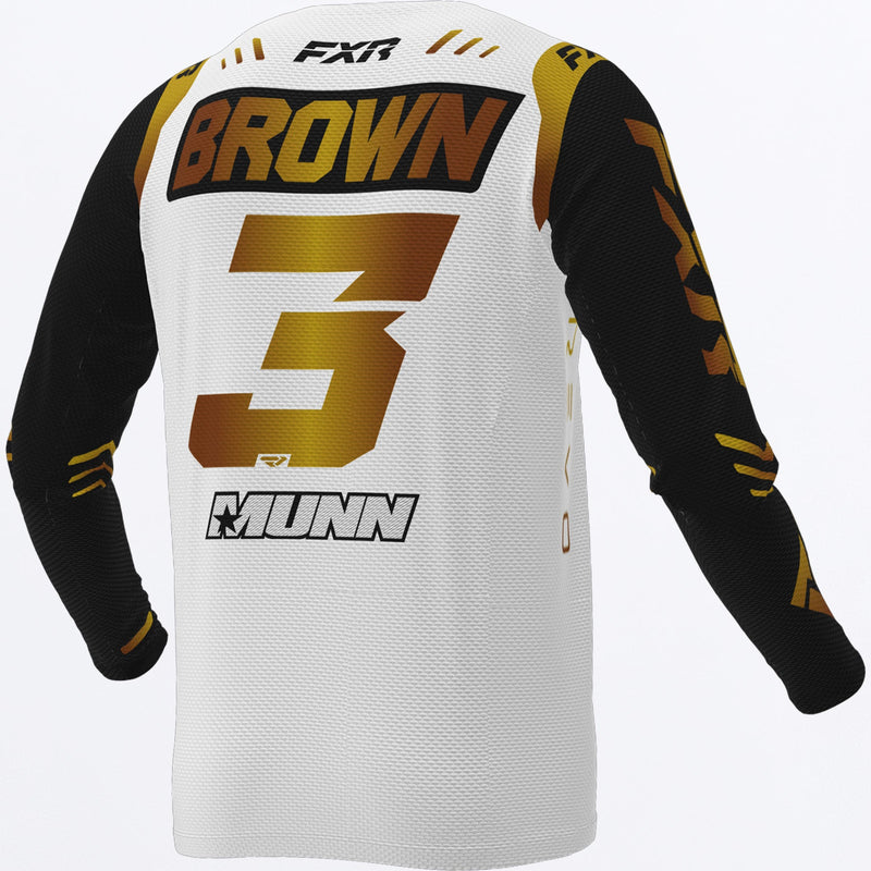 Chargez l'image dans la visionneuse de la galerie, BrownRaceReplica_MXJersey_Gold_243348-_6200_back
