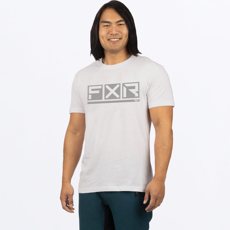 Chargez l'image dans la visionneuse de la galerie, Podium_Premium_T-Shirt_M_WhiteGrey_232071_0105_front

