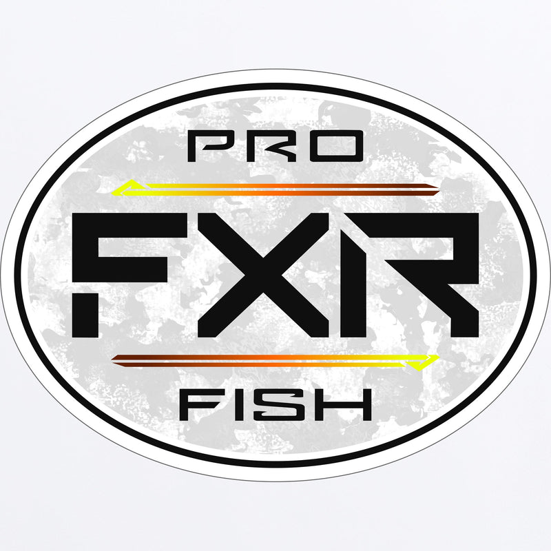 Chargez l'image dans la visionneuse de la galerie, Pro_Fish_Round_Sticker_3_WhitecamoInferno_231679_0126_Front
