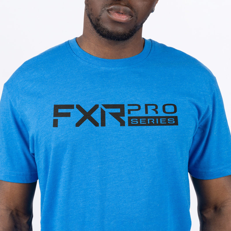 Chargez l'image dans la visionneuse de la galerie, ProSeries_Prem_Shirt_M_BlueHeatherBlack_241318_4110_side
