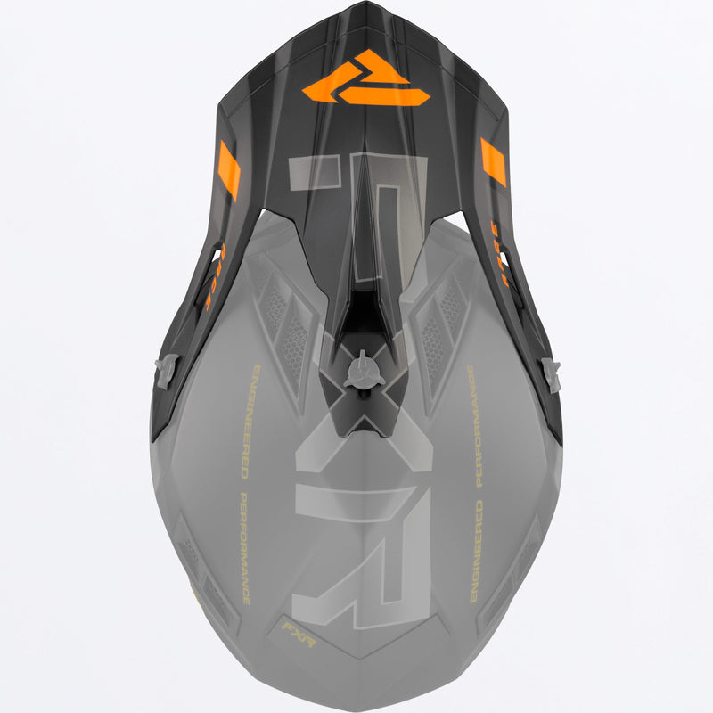 Chargez l'image dans la visionneuse de la galerie, HeliumRaceDiv_HelmetPeak_BlackOrange_221704-_1030_front
