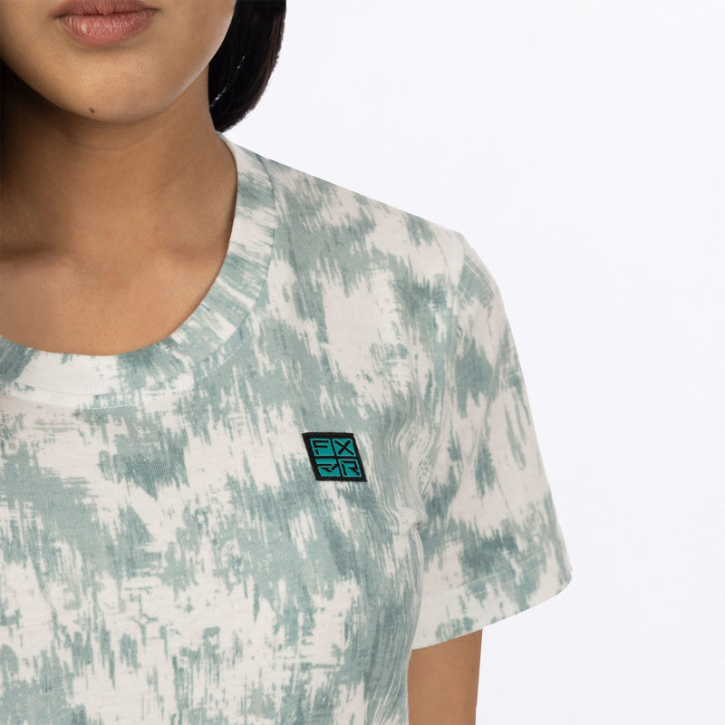 Chargez l'image dans la visionneuse de la galerie, Track_TShirt_Dress_W_CreamTealFiber_232215_0155_fronntDetail
