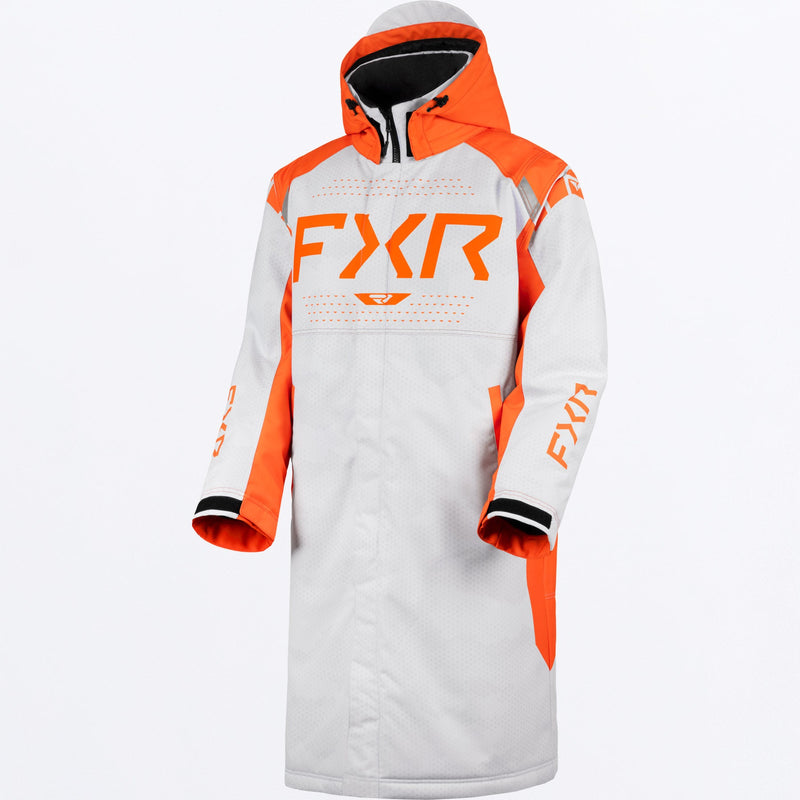 Chargez l'image dans la visionneuse de la galerie, WarmUp_Coat_WhiteHexOrange_250033-_0230_front
