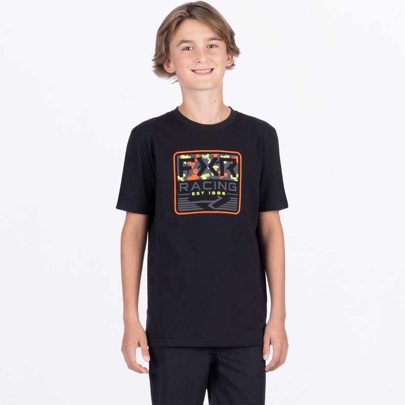 Chargez l'image dans la visionneuse de la galerie, EmblemPremium_TShirt_Y_BlackDirtBike_251532-_1026_front

