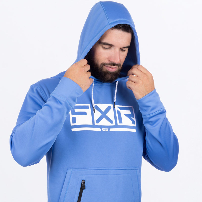 Chargez l'image dans la visionneuse de la galerie, PodiumTechPO_Hoodie_M_TranquilBlueWhite_242038-_4001_Detail
