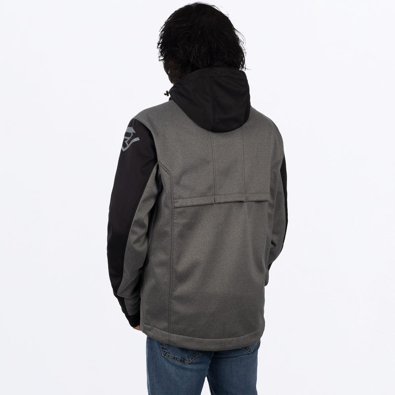 Chargez l'image dans la visionneuse de la galerie, HeliumRideSS_Jacket_GreyHeatherHiVis_230912-_0765_back
