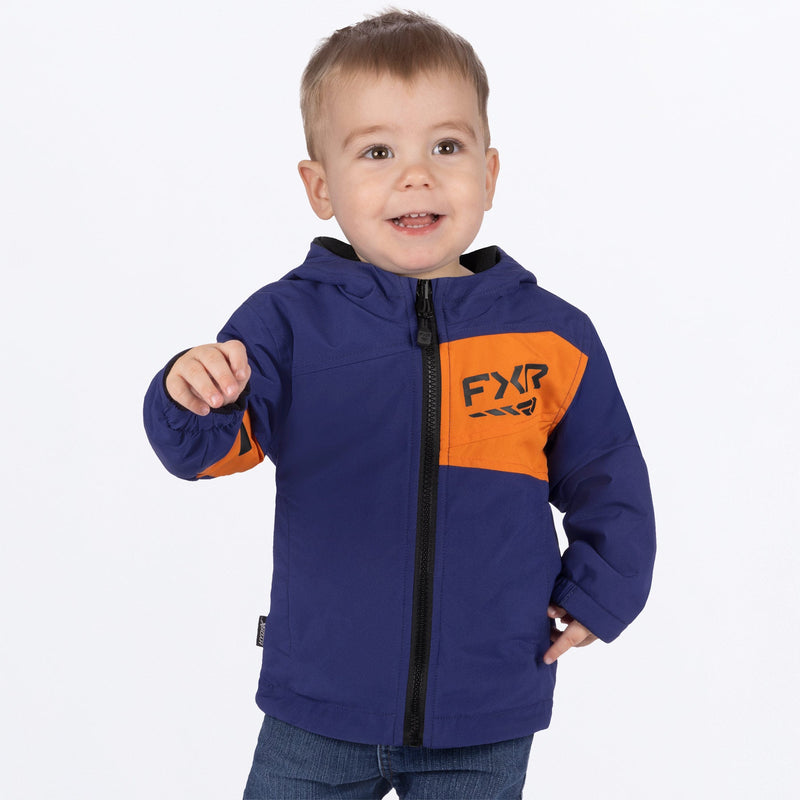 Chargez l'image dans la visionneuse de la galerie, ToddlerAscendReversible_Jacket_DeepCobaltJaffaOrange_SKU_262203-_4530_Front
