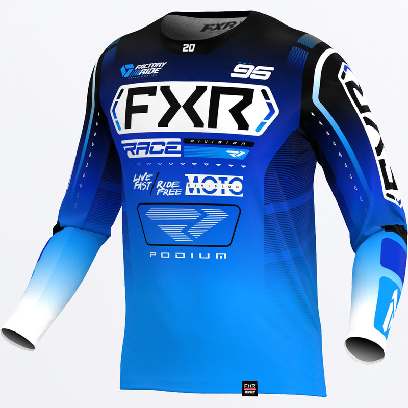 Chargez l'image dans la visionneuse de la galerie, CustomPodium_MXJersey_BlueWhite_253337-_4010_front
