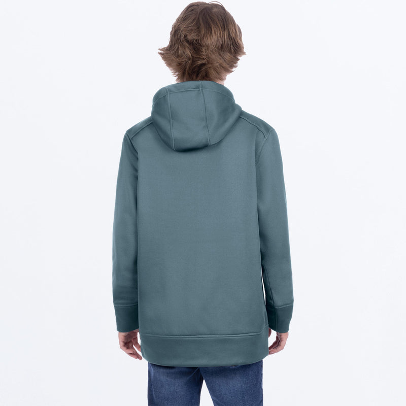 Chargez l'image dans la visionneuse de la galerie, YthHydrogenTechPO_Hoodie_Steel_SKU_261505-_0300_Extra
