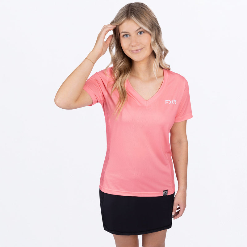 Chargez l'image dans la visionneuse de la galerie, RushUPF_VNeck_Shirt_W_Melon_252270-_9300_side2

