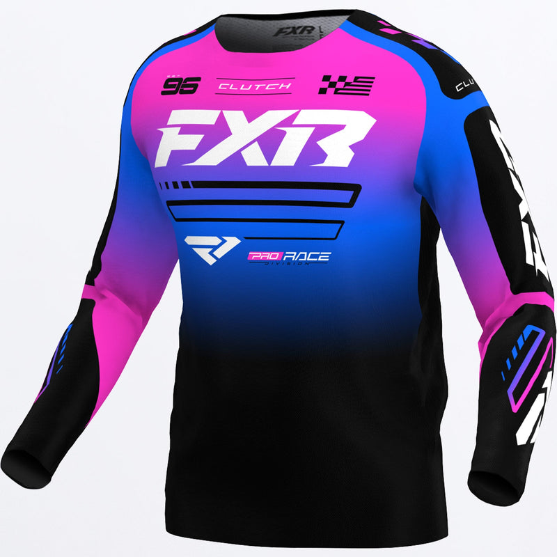 Chargez l'image dans la visionneuse de la galerie, ClutchMX_Jersey_BlkBluePInk_253328-_1040_front
