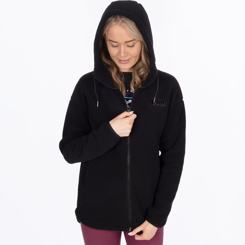 Chargez l'image dans la visionneuse de la galerie, WSapphire_SherpaHoodie_Black_SKU_261201-_1000_Extra2
