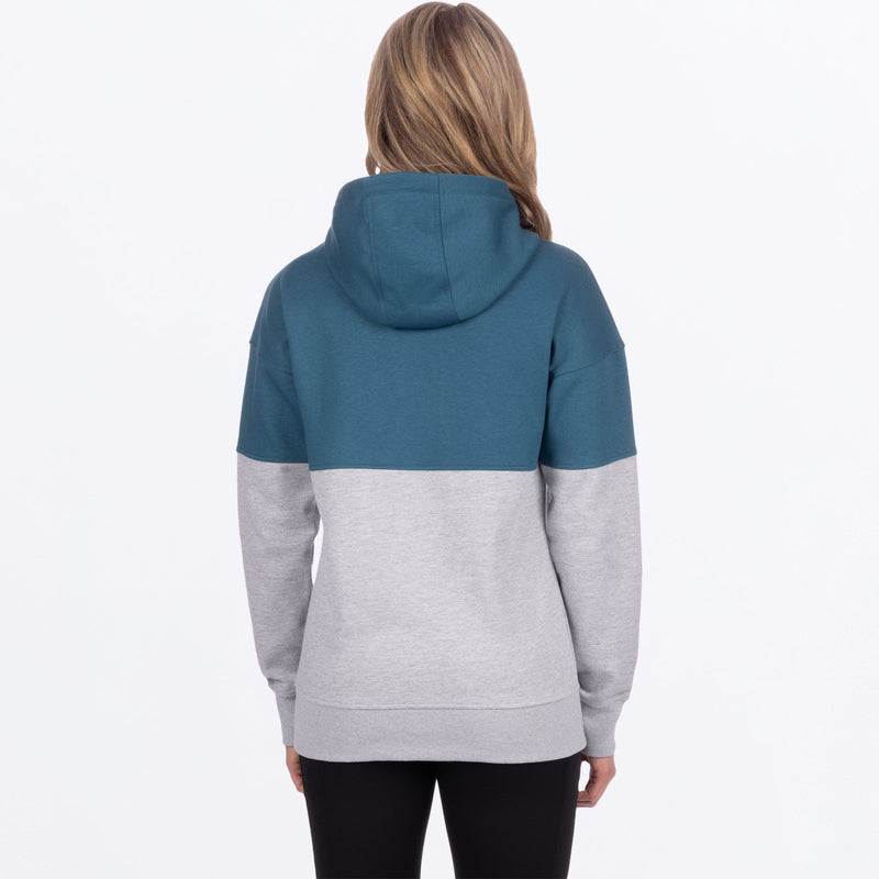 Chargez l'image dans la visionneuse de la galerie, StripePO_Hoodie_W_DarkSteelGreyHeather_242218-_0307_back
