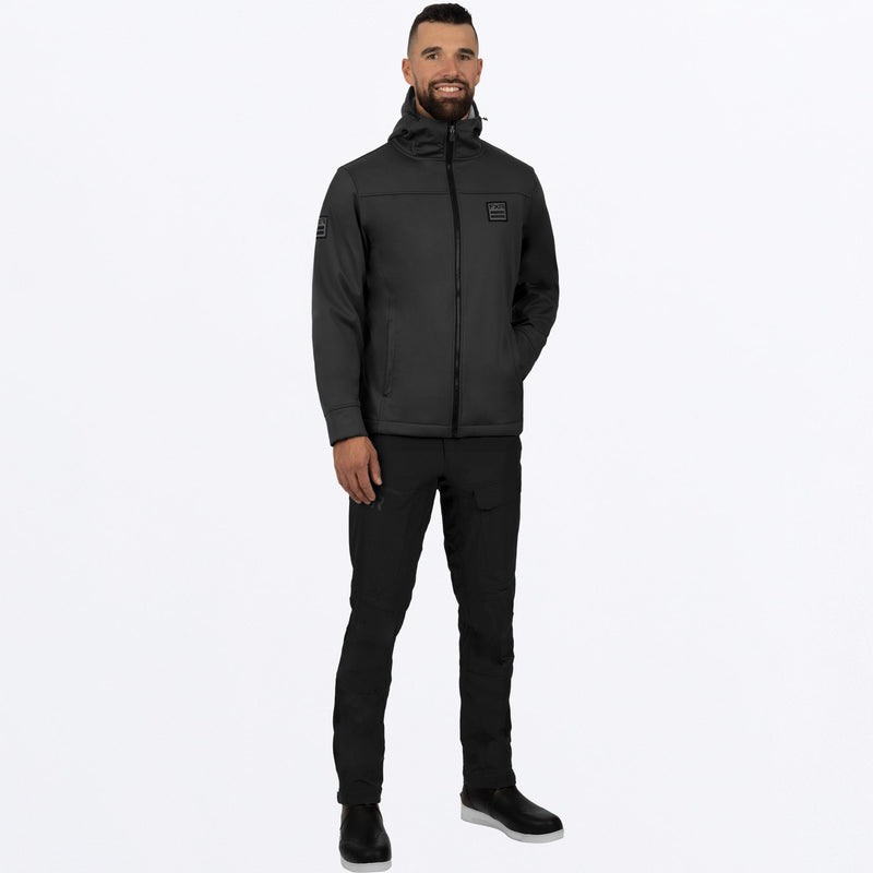 Chargez l'image dans la visionneuse de la galerie, Hydrogen_SoftshellHoodie_M_Asphalt_232070-_0800_frontFull
