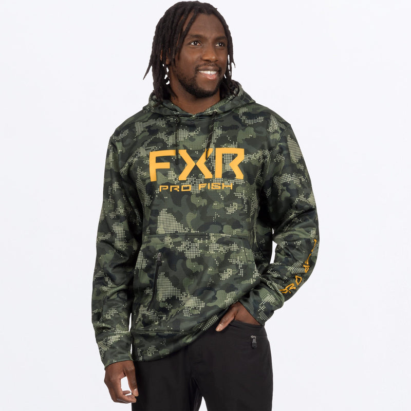 Chargez l'image dans la visionneuse de la galerie, MProFishTechPO_Hoodie_ArmyDriftCamoGold_SKU_262037-_7662_Front
