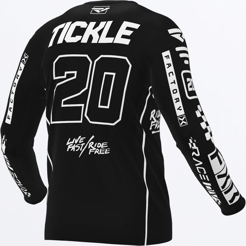 Chargez l'image dans la visionneuse de la galerie, PodiumGladitor_Jersey_YTH_BlkWhite_243309-_1001_back

