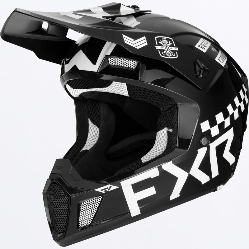 Chargez l'image dans la visionneuse de la galerie, ClutchGladiator_Helmet_BlackWhite_SKU_240628-_1001_Front
