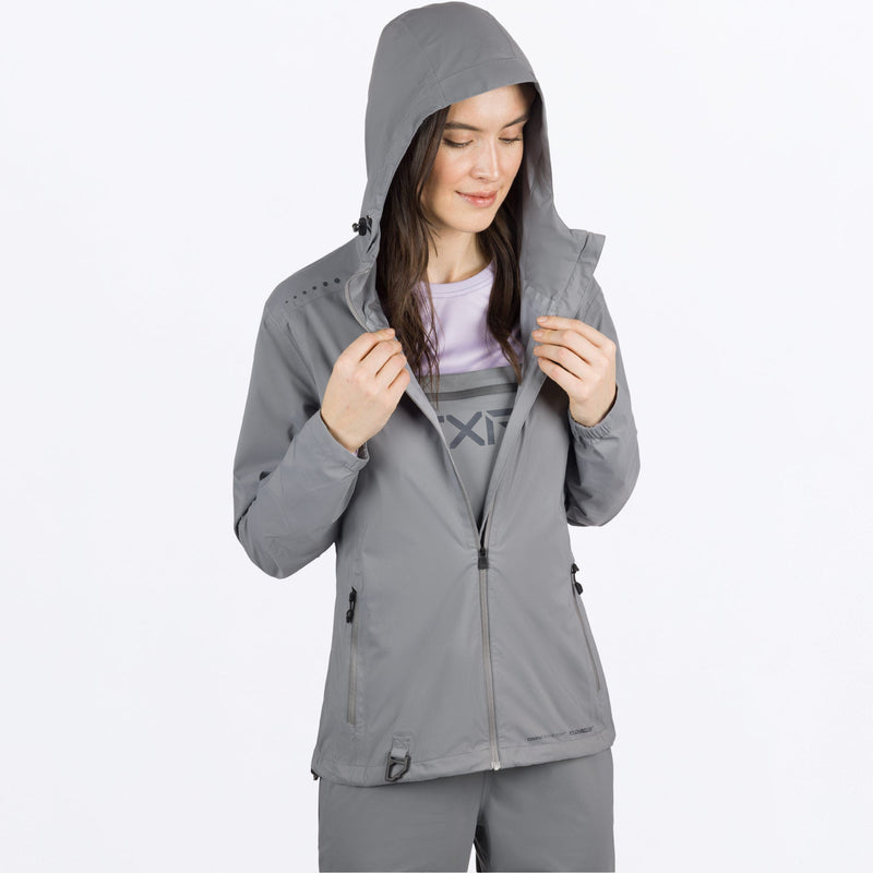 Chargez l'image dans la visionneuse de la galerie, AdventureLiteTriLaminate_Jacket_W_Grey_242206-_0500_Side
