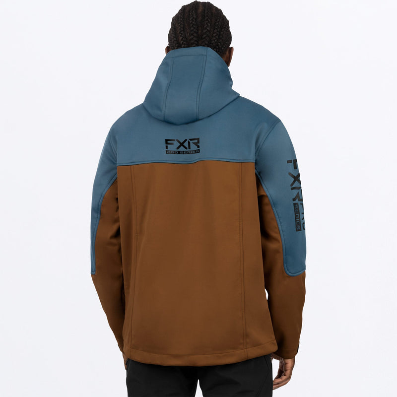 Chargez l'image dans la visionneuse de la galerie, ProSoftshell_Jacket_DarkSteelCopper_232001-_1903_back
