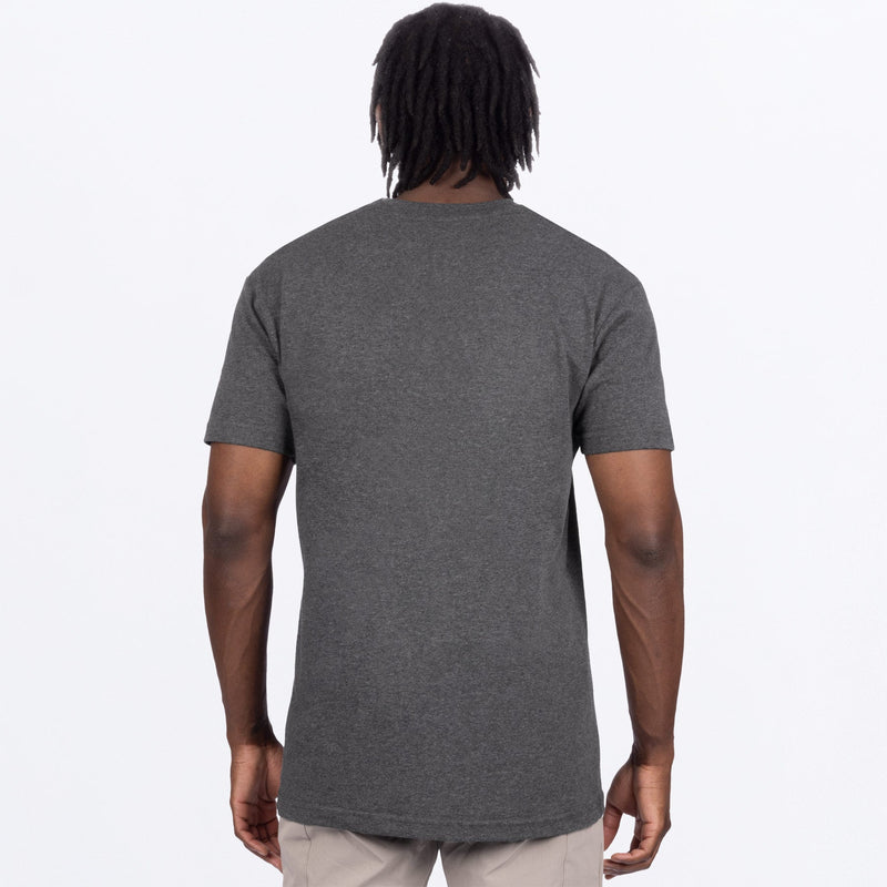 Chargez l'image dans la visionneuse de la galerie, Emblem_Prem_Shirt_M_CharHeatherBlack_251311_0610_back
