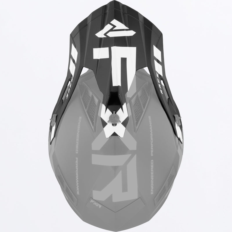 Chargez l'image dans la visionneuse de la galerie, HeliumRaceDiv_HelmetPeak_BlackWhite_221704-_1001_front
