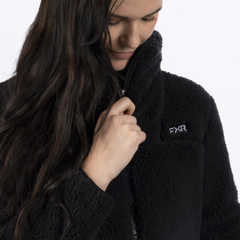 Chargez l'image dans la visionneuse de la galerie, Mantra_Sherpa_Jacket_W_BlackGrey_241202-_1005_side
