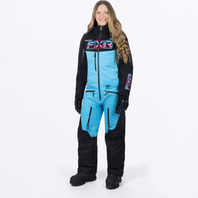 Chargez l'image dans la visionneuse de la galerie, WMaverickLite_Monosuit_BlackSkyBlueEPink_SKU_232947-_1053_Front
