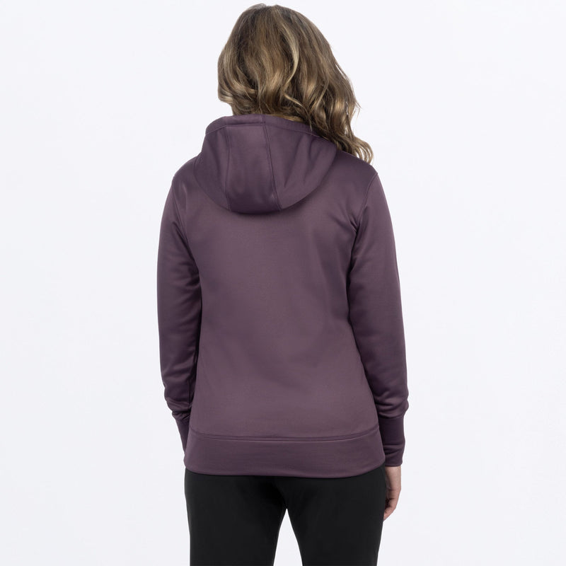 Chargez l'image dans la visionneuse de la galerie, PodiumTech_PO_Hoodie_W_MutedGrapeWhite_241215-_8487_Back
