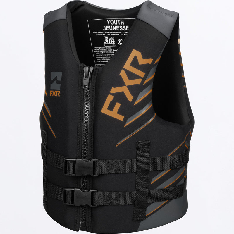 Chargez l'image dans la visionneuse de la galerie, Podium_LifeJacket_Yth_BlkCopper_241971-_1019_front
