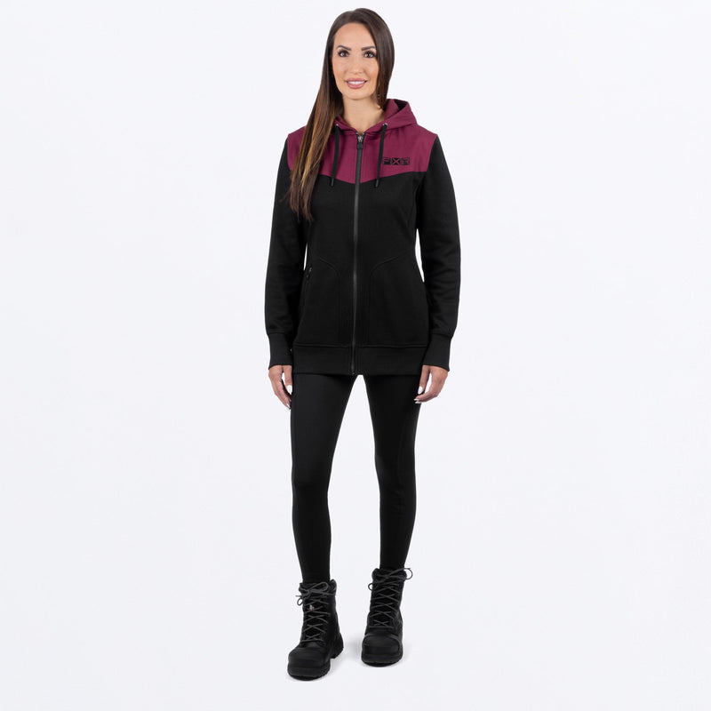 Chargez l'image dans la visionneuse de la galerie, Task_Hoodie_W_BlackMerlot_231252-_1027_FrontFULL
