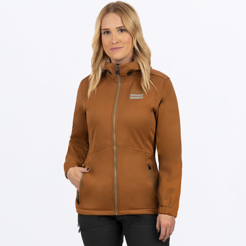 Chargez l'image dans la visionneuse de la galerie, Ridge_Softshell_Hoodie_W_CopperCanvas_232200-_1915_front
