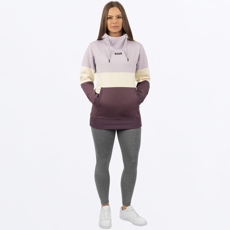 Chargez l'image dans la visionneuse de la galerie, Stripe_Pullover_Hoodie_W_DustylilacCream_232218_8701_FrontFull**hover**
