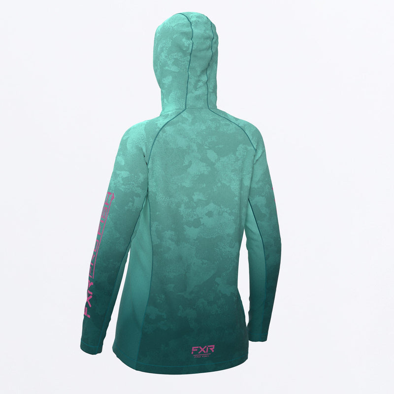 Chargez l'image dans la visionneuse de la galerie, Derby_UPF_Pullover_Hoodie_W_SeafoamCamoEPink_232246_5994_back**hover**
