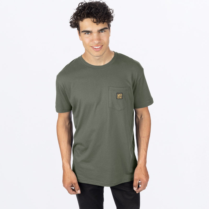 Chargez l'image dans la visionneuse de la galerie, MWorkPocketPremium_T-Shirt_ArmyHeather_SKU_231300_7600_Extra2

