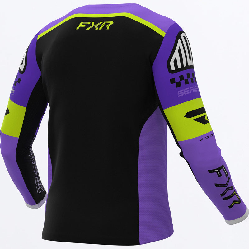 Chargez l'image dans la visionneuse de la galerie, PodiumGladiatorMX_Jersey_PurpleBlackHiVis_SKU_263342-_8010_Extra
