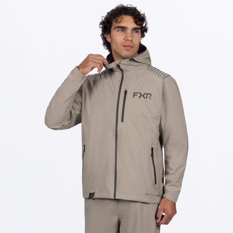 Chargez l'image dans la visionneuse de la galerie, MAdventureLiteTri-Laminate_Jacket_StoneAsphalt_SKU_262002-_1708_Front
