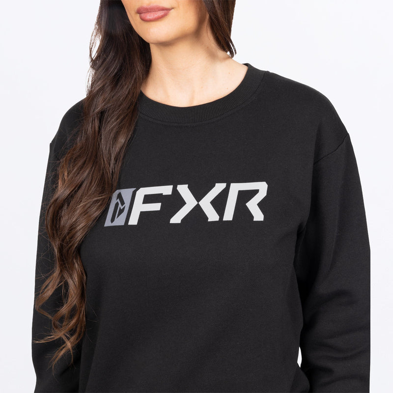 Chargez l'image dans la visionneuse de la galerie, WMiteredCottonCrewneck_Sweatshirt_BlackGrey_SKU_271215-_1005_Extra2

