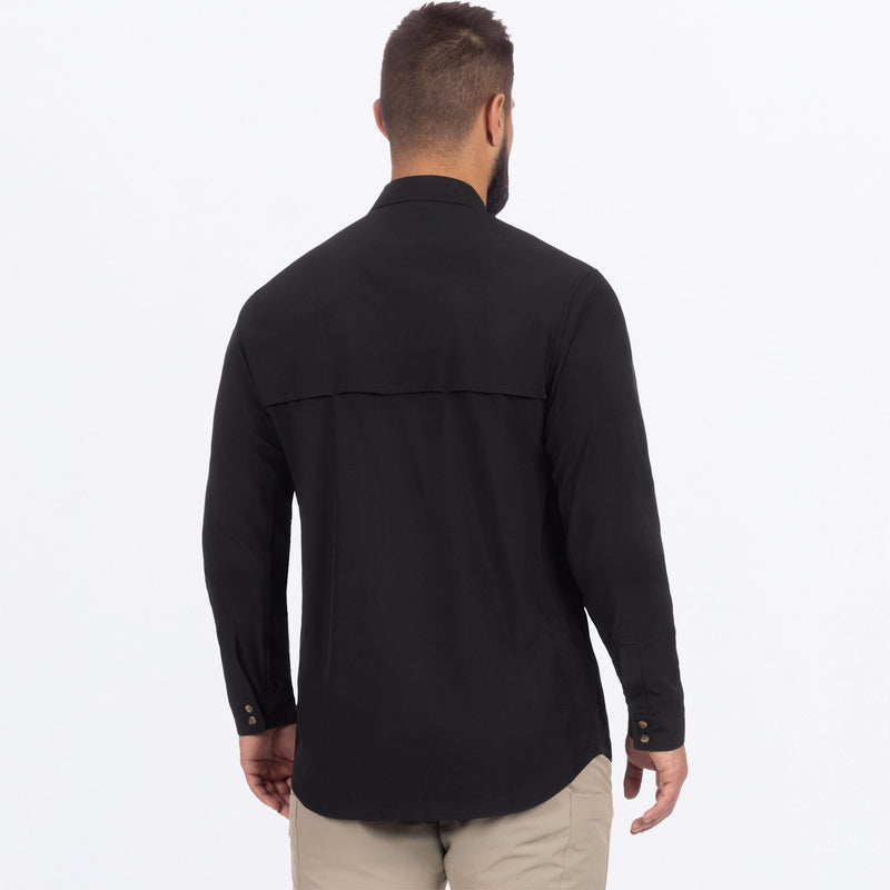 Chargez l'image dans la visionneuse de la galerie, MBreezePerformanceUPFLongsleeve_Shirt_BlackStone_SKU_262043-_1017_Extra
