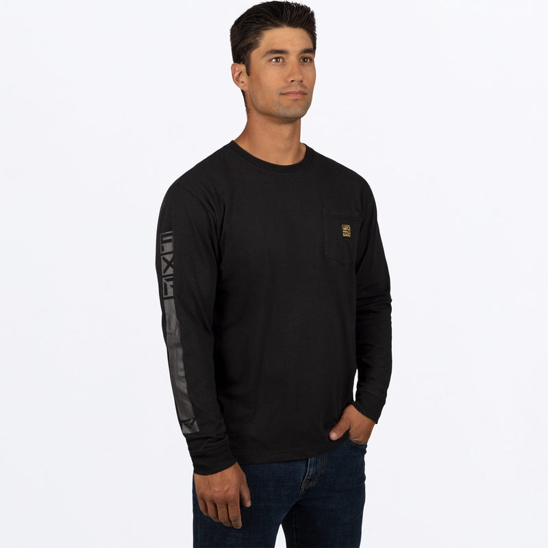 Chargez l'image dans la visionneuse de la galerie, MWorkPocketPremium_Longsleeve_Black_SKU_231301-_1000_Front
