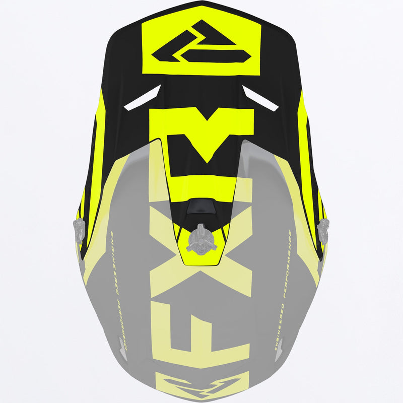 Chargez l'image dans la visionneuse de la galerie, ClutchEvoLE_HelmetPeak_BlackHiVis_221729-_1065_front
