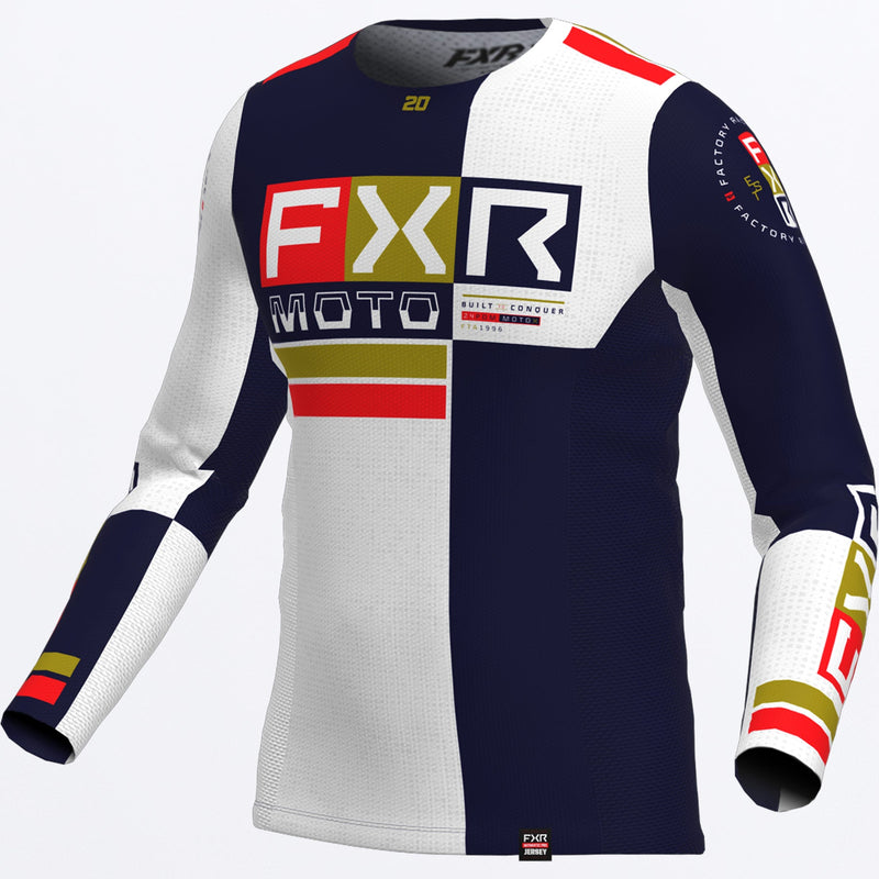 Chargez l'image dans la visionneuse de la galerie, PodiumProBattalion_MXJersey_NavyWhiteRed_243319-_4501_front
