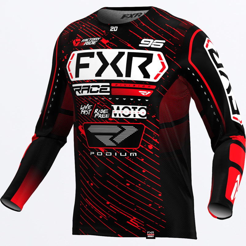 Chargez l'image dans la visionneuse de la galerie, CustomPodium_MXJersey_BlkRed_253337-_1020_front
