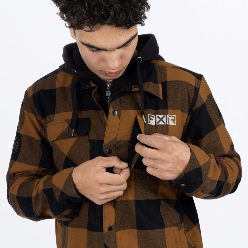 Chargez l'image dans la visionneuse de la galerie, UnisexTimberInsulatedFlannel_Jacket_CopperBlack_SKU_231117_1910_Extra2
