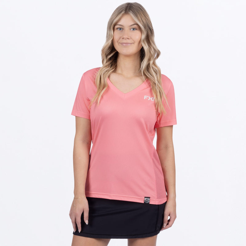 Chargez l'image dans la visionneuse de la galerie, RushUPF_VNeck_Shirt_W_Melon_252270-_9300_front

